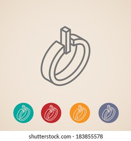 isometric vector power icons 