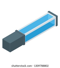 Isometric vector representing compact powder