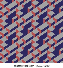 Isometric Vector Seamless Pattern