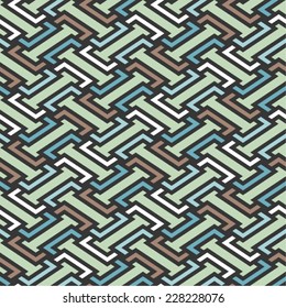 Isometric Vector Seamless Pattern