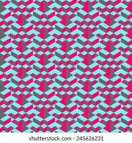 Isometric Vector Seamless Pattern