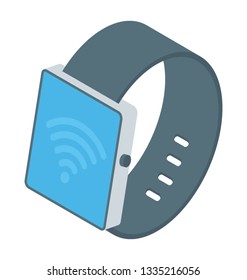 Isometric vector of smart watch icon 