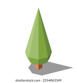 Isometric vector tree. Tree isometric elements. Isometric tree element for landscape design. Park element