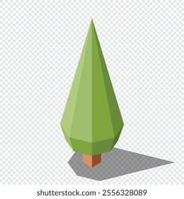 Isometric vector tree. Tree isometric elements. Isometric tree element for landscape design. Park element