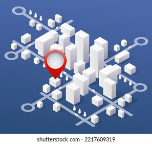 The isometric view is used to create a diagram of a city, building. The map is drawn so that the distance between objects appears the same as if an observer were standing on top of each object.