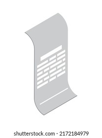 isometrisches Gutscheinsymbol einzeln