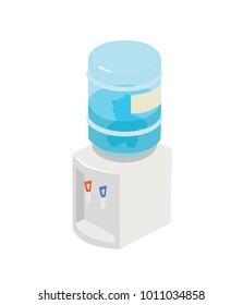 Isometric Water Cooler Isolated