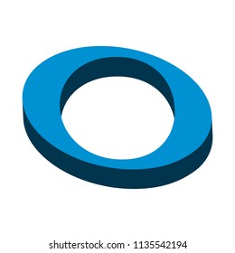 Isometric whole musical note