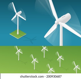 Isometric wind turbine