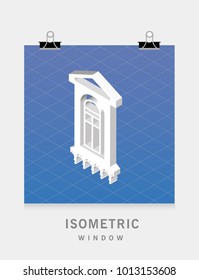 Isometric window icons
