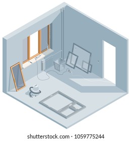 Isometric window installation