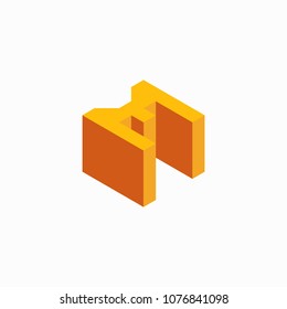 Isometric Word Logo