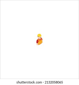 Isometric worker man people Vector Isometric different people