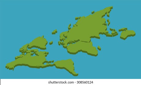 Isometric World Map