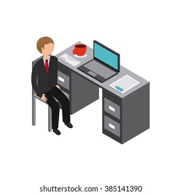 isometrics business concept design 