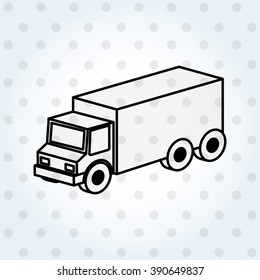isometrics car icon design 