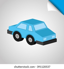 isometrics car icon design, vector illustration eps10 graphic 