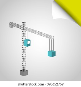 isometrics industrial icon design 