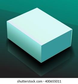 isometrics, private gift, carton box. isolated vector EPS 10