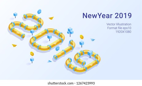 Isometry isometric for banner design. 3d infographic vector illustration. Isometric illustration. Email isolated sign. Concept vector illustration. Customer service infographic.