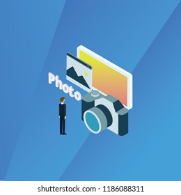 Isometry Photo Concept