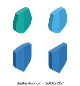 Isometry Protect guard shield concept. Flat isometric shield badge. Safety icon set. 3d Safeguard simple sign low poly flat shield pictogram