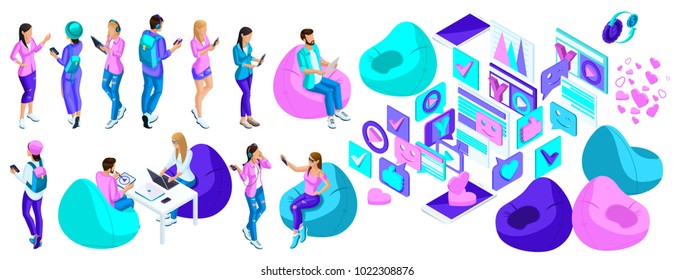 Isometry is a set of characters, people are teenagers, they can entertain themselves, communicate through social networks, use modern gadgets