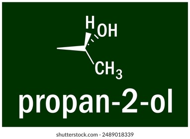 Isopropyl alcohol (IUPAC name propan-2-ol and also called isopropanol or 2-propanol) 