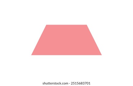 Isosceles trapezoid shape in geometry.