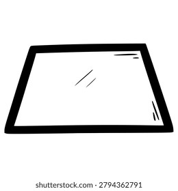 Trapezoid Shape Stroke PNG & SVG Design For T-Shirts