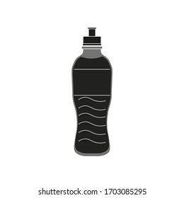bebida isotónica en vector de fondo blanco