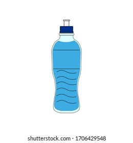 isotonic drink on white background vector