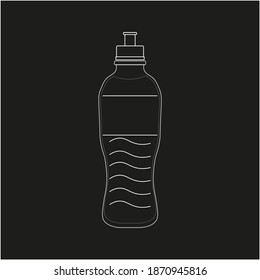 isotonic drink on white background vector