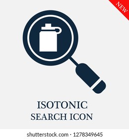 Isotonic search icon. Editable Isotonic search icon for web or mobile.
