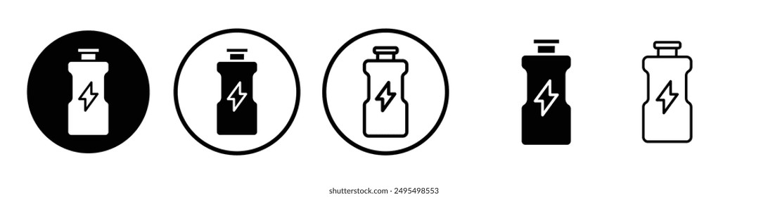 Icono de Vector isotónico en color blanco y negro.