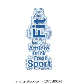 isotonic word cloud. tag cloud about isotonic