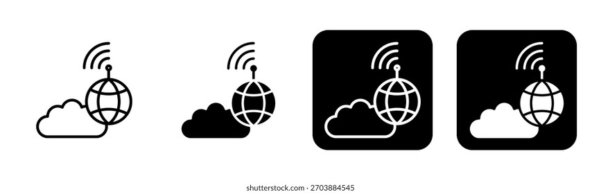 Isp Icon Line and Black Fill Style Collection