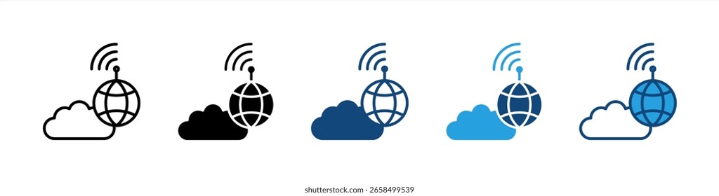 Isp icon set multiple style collection