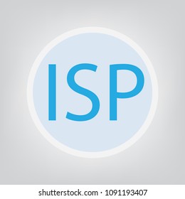 ISP (Internet Service Provider)  concept- vector illustration