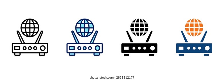 Isp modem Multistyle Icon Set