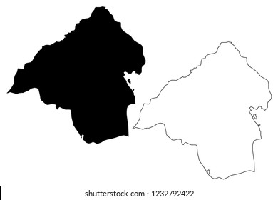 Isparta (Provinces of the Republic of Turkey) map vector illustration, scribble sketch Isparta ili map