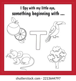 Ispy Christmas Worksheet Vector .