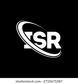 Logotipo de ISR. Carta ISR. Diseño de logotipo de letra ISR. Logotipo de las iniciales ISR enlazadas con el círculo y el logotipo del monograma en mayúsculas. Tipografía ISR para tecnología, negocio y marca inmobiliaria.
