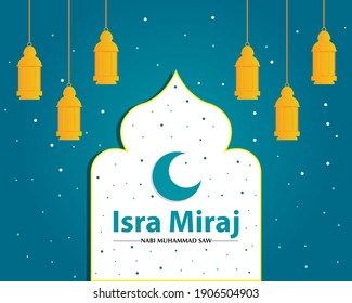 Isra and Miraj Background Template