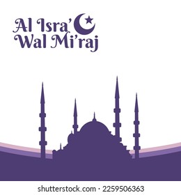 isra miraj banner template, perfect for office, company, school, social media, advertising, printing and more