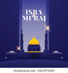 Isra Mi'raj design background template