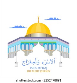 isra miraj design post social media badge