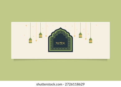 Isra Miraj icon representing an important Islamic religious event.