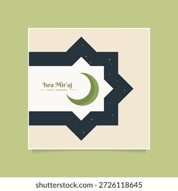 Isra Miraj icon representing an important Islamic religious event.