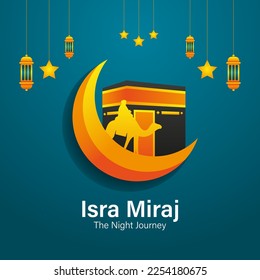  isra miraj illustration vector design